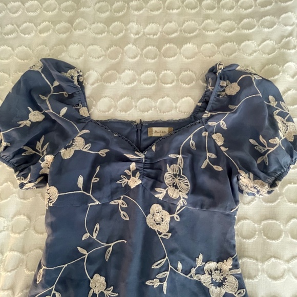 NWT Altar’d State blue floral dress size small - Picture 2 of 5